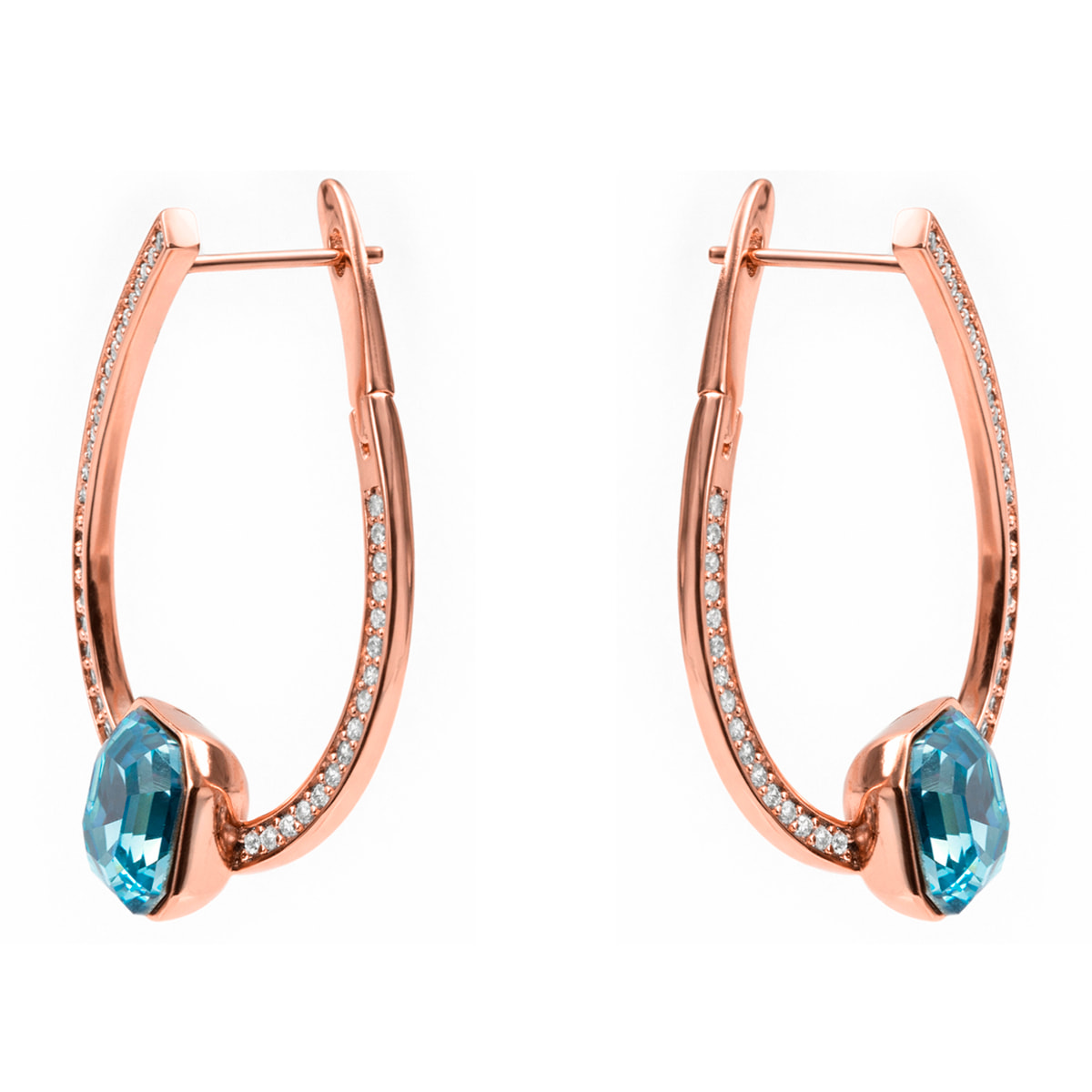 Pendientes Ordel acabado oro rosa 18k