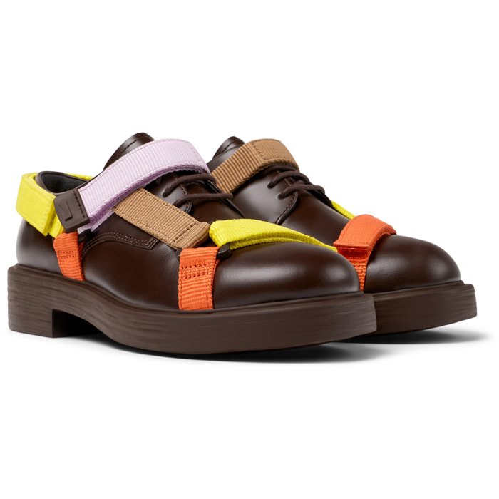 Zapatos de cordones - CAMPER Dean Twins - Multicolor - Cuero liso