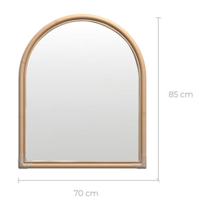 Miroir en rotin naturel - Indra