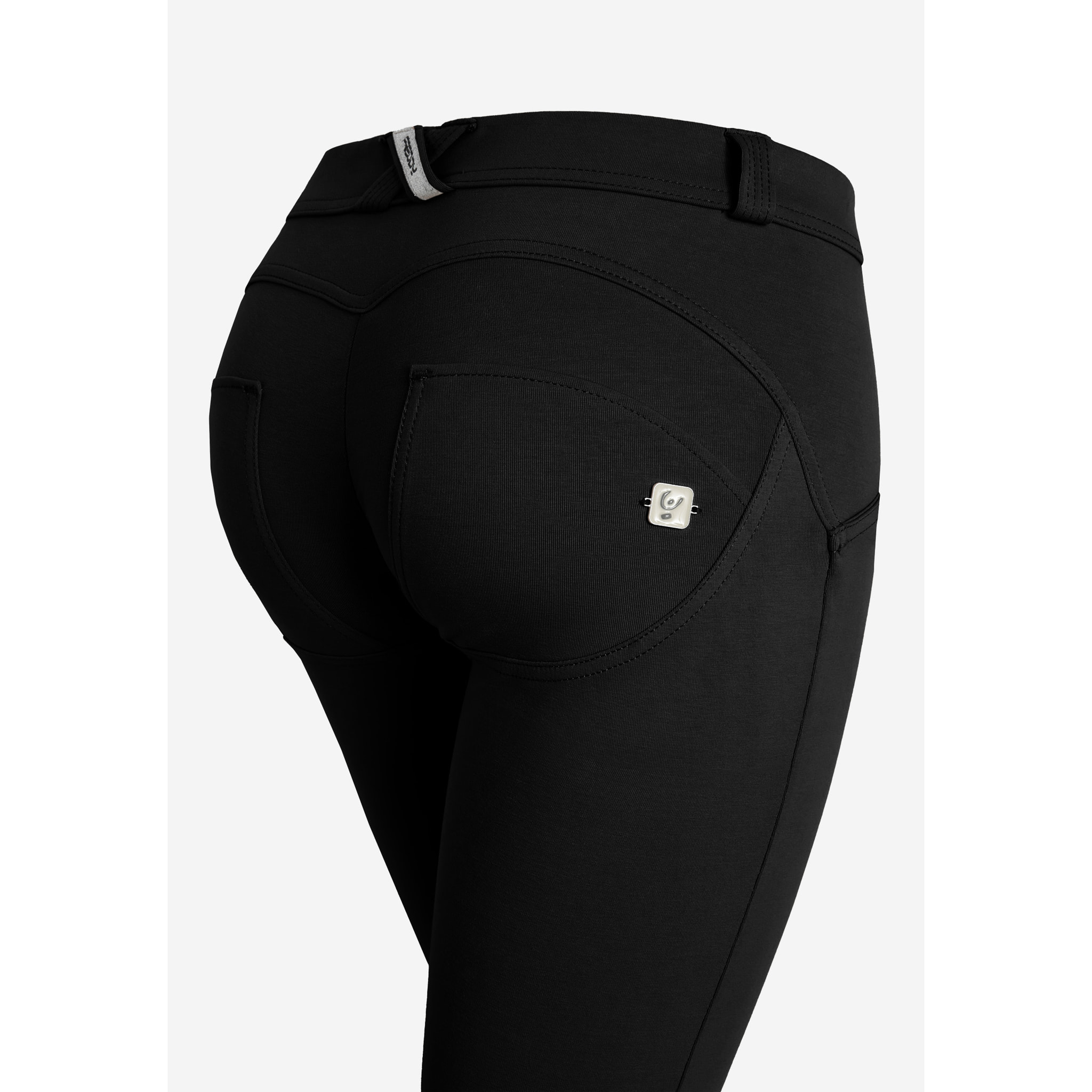 Pantaloni push up WR.UP® in jersey organico vita bassa
