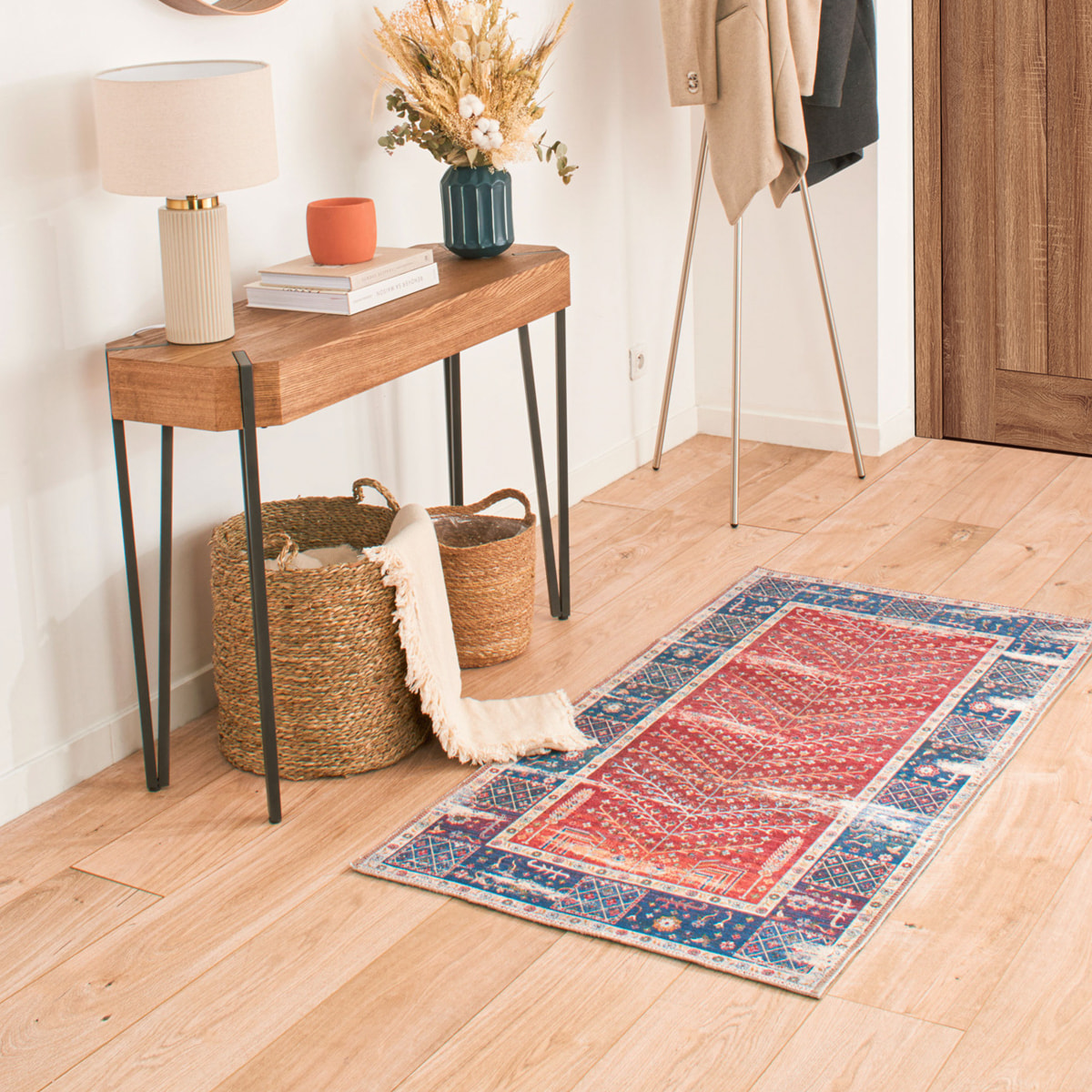 Radom - vintage lavable en machine, rouge