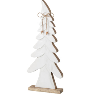 J-Line Pin nœud - bois de manguier - naturel/blanc - medium