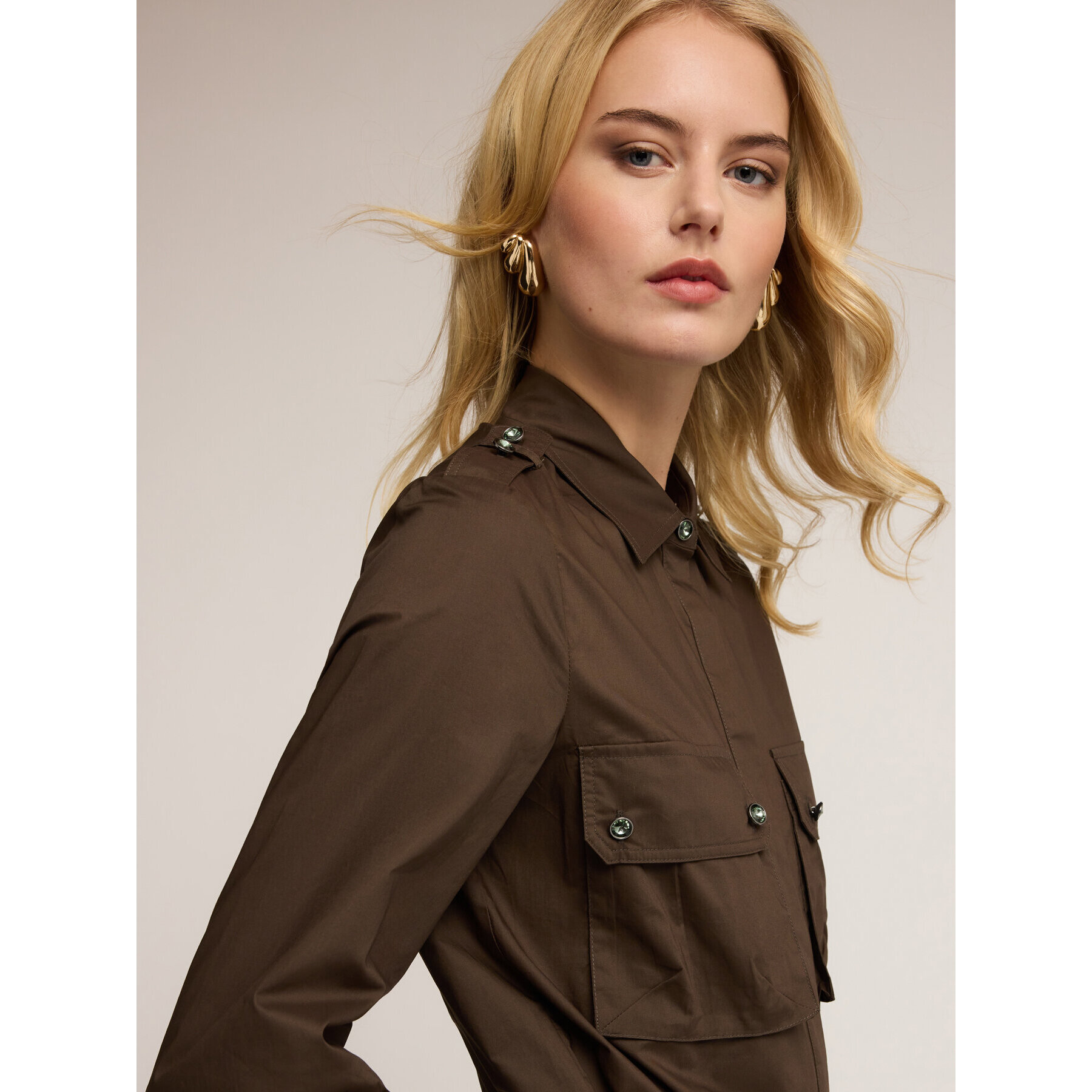 Motivi - Camisa body militar - Verde militare