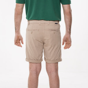 Bermuda gabardine stretch tasca america Polo Club St Martin Beige