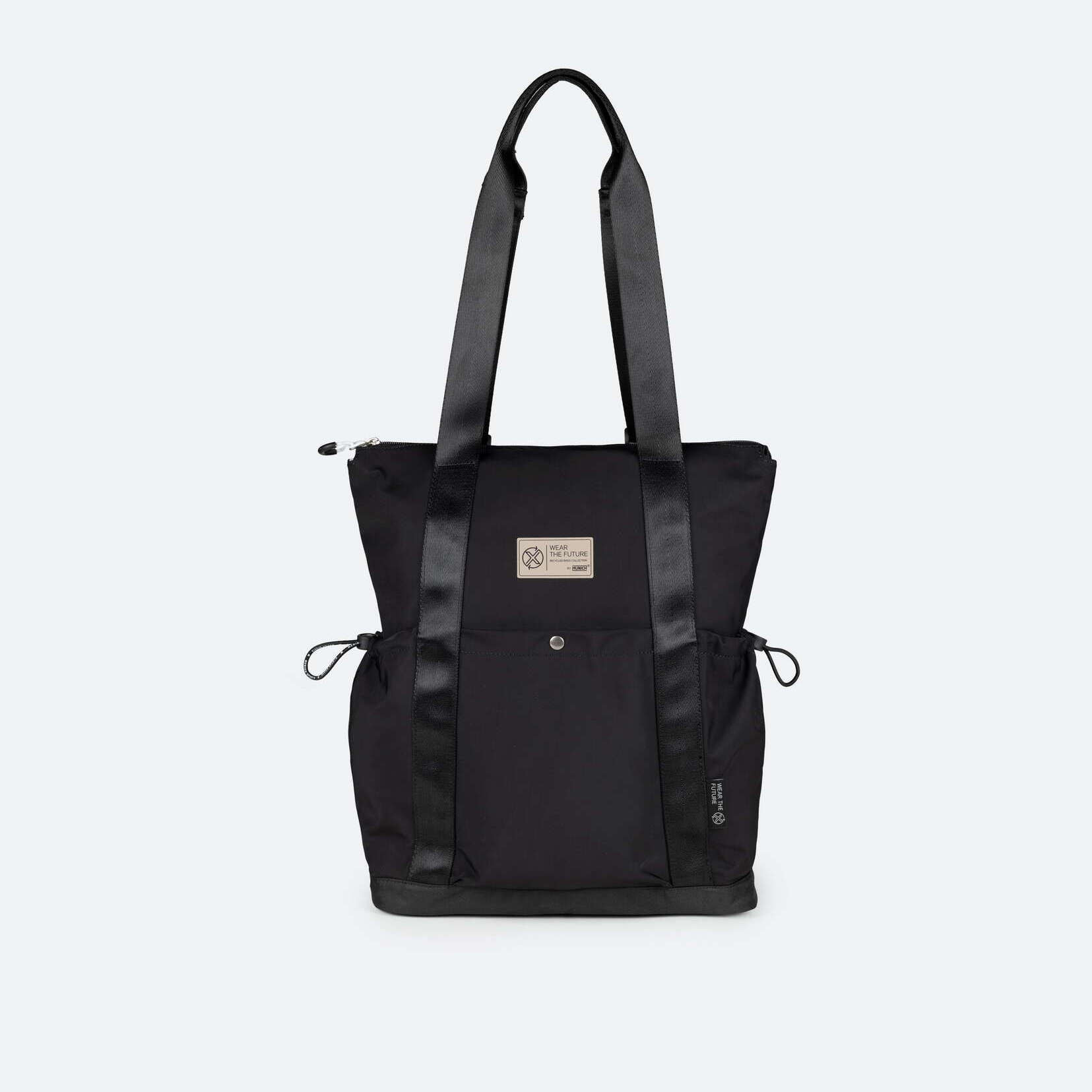 BOLSO RECYCLED X 2.0 TOTE BACKPACK BLACK