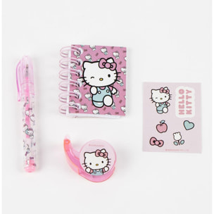 Set De Papelería Minimochila Hello Kitty