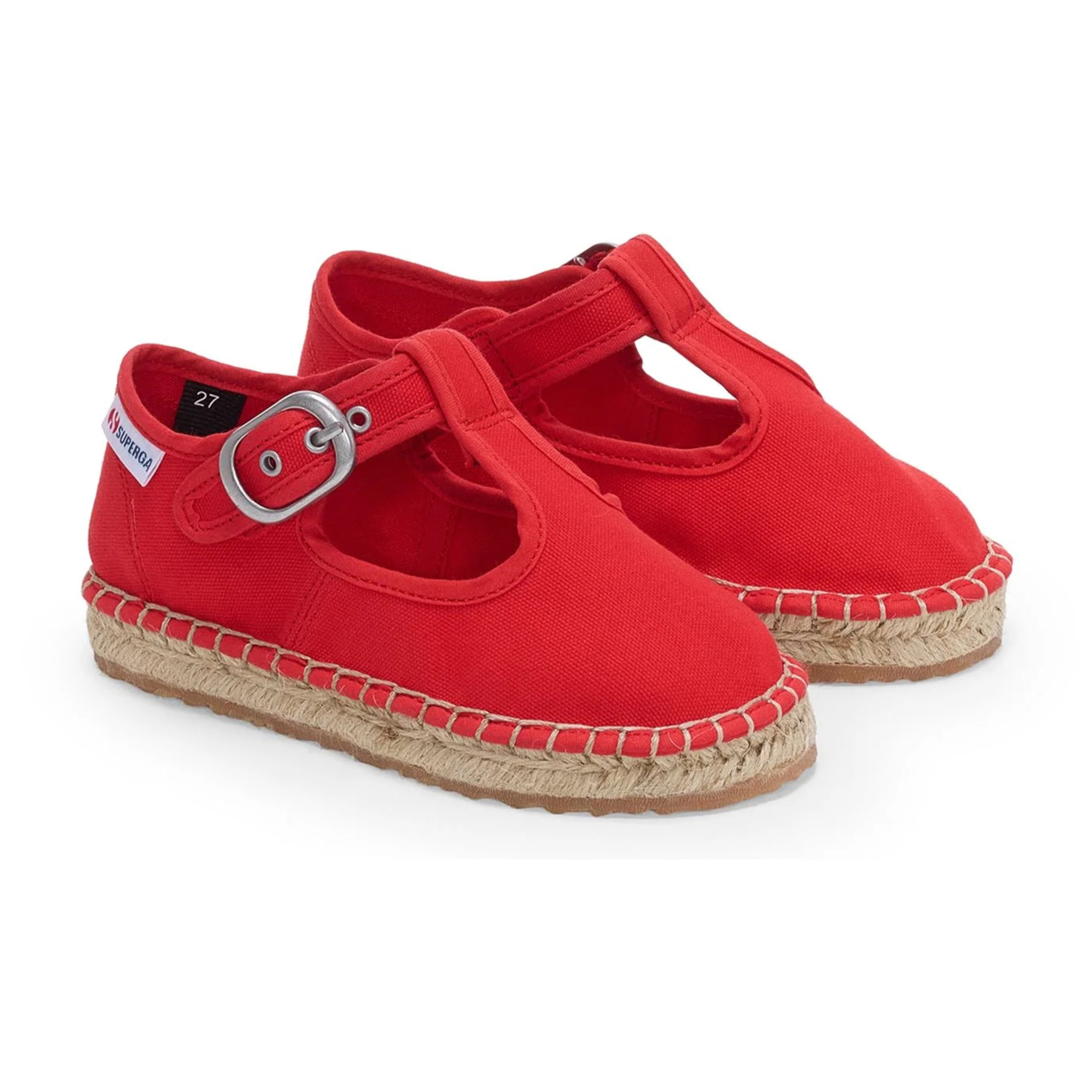 Superga - Alpargatas Niña Rojo - 3010 MARY JANE KIDS ESPADRILLAS