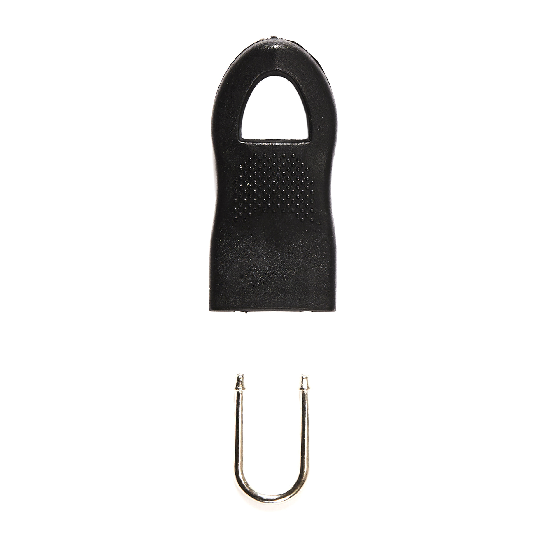 Lot de 4 Anneaux de Fermeture Zippée - JE CHERCHE UNE IDEE - Noir