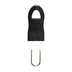 Lot de 4 Anneaux de Fermeture Zippée - JE CHERCHE UNE IDEE - Noir