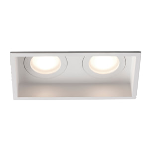 HYDE SQ 2L Lampe encastrable blanche carré