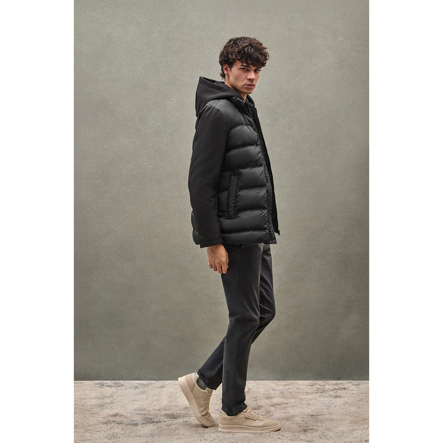 Chaqueta Cenit negra con logo Polo Club