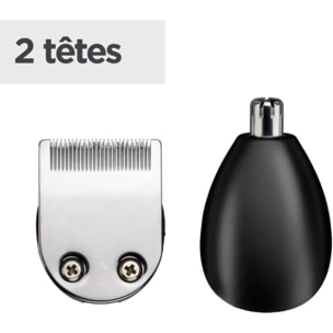 Tondeuse barbe BABYLISS T812E, 14 hauteurs de coupe, précision 0,5 mm, autonomie 180 mn