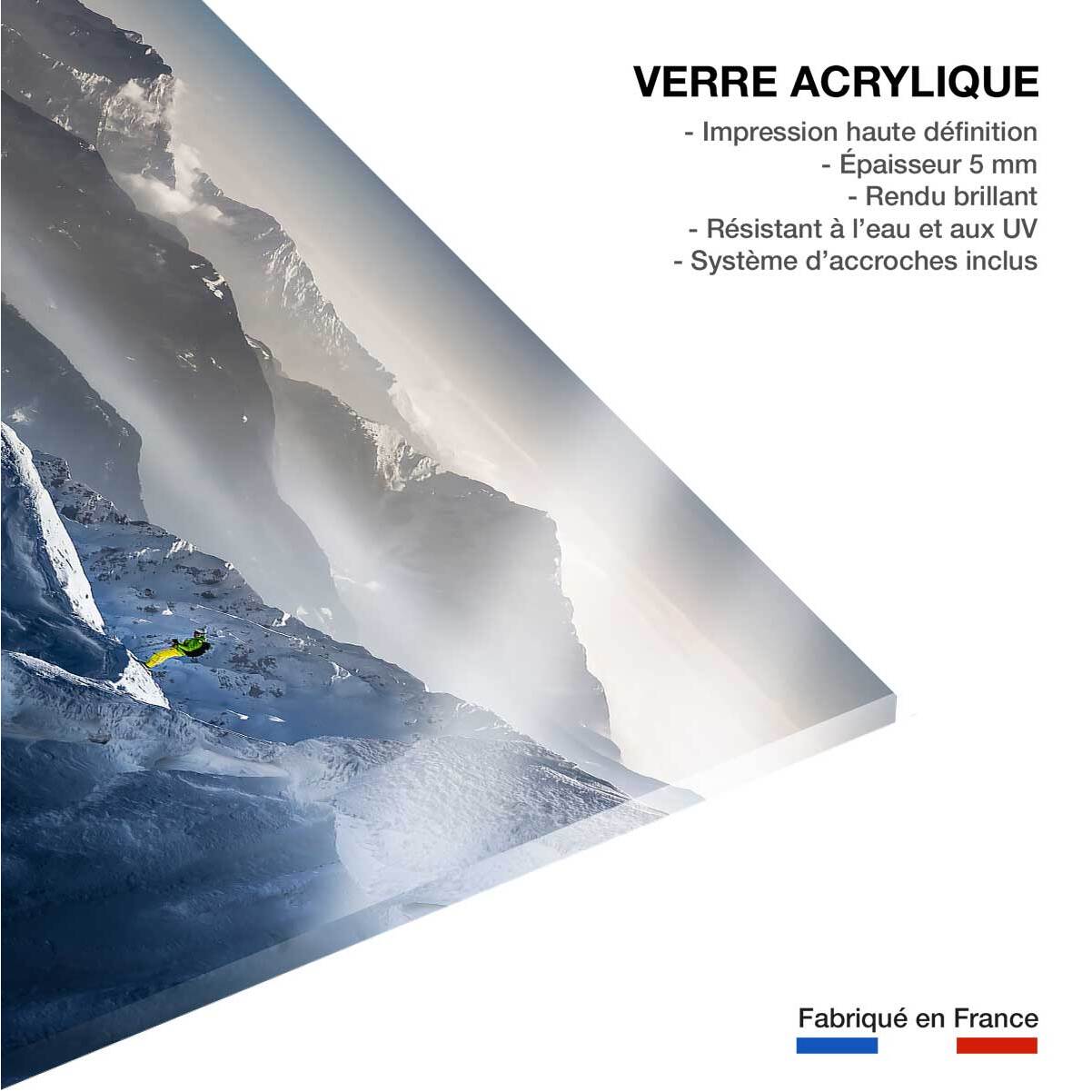 Tableau concentration sur les cîmes Tableau plexiglas