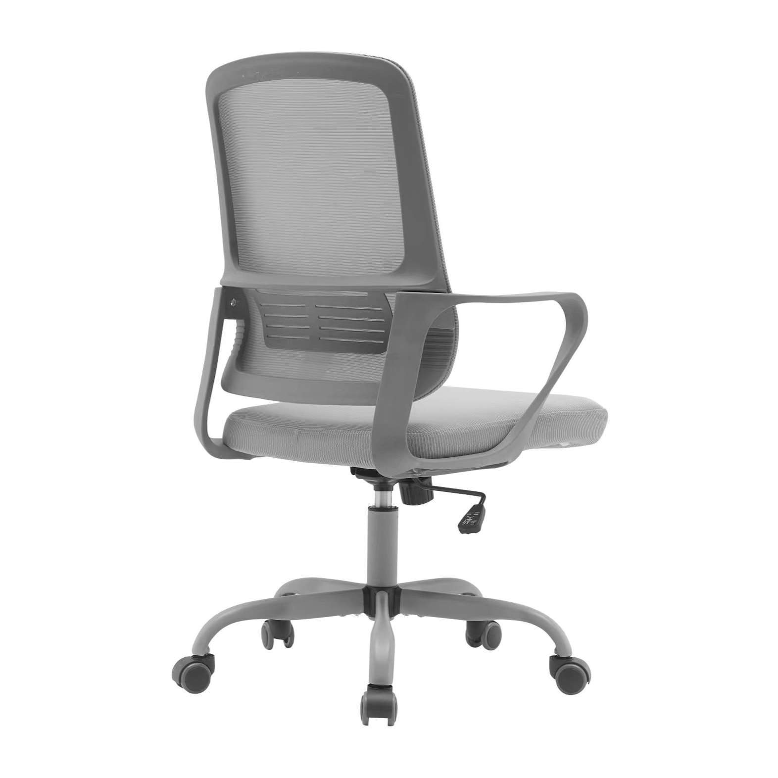 Silla de estudio Noah tela y malla gris 109x59x56 cm
