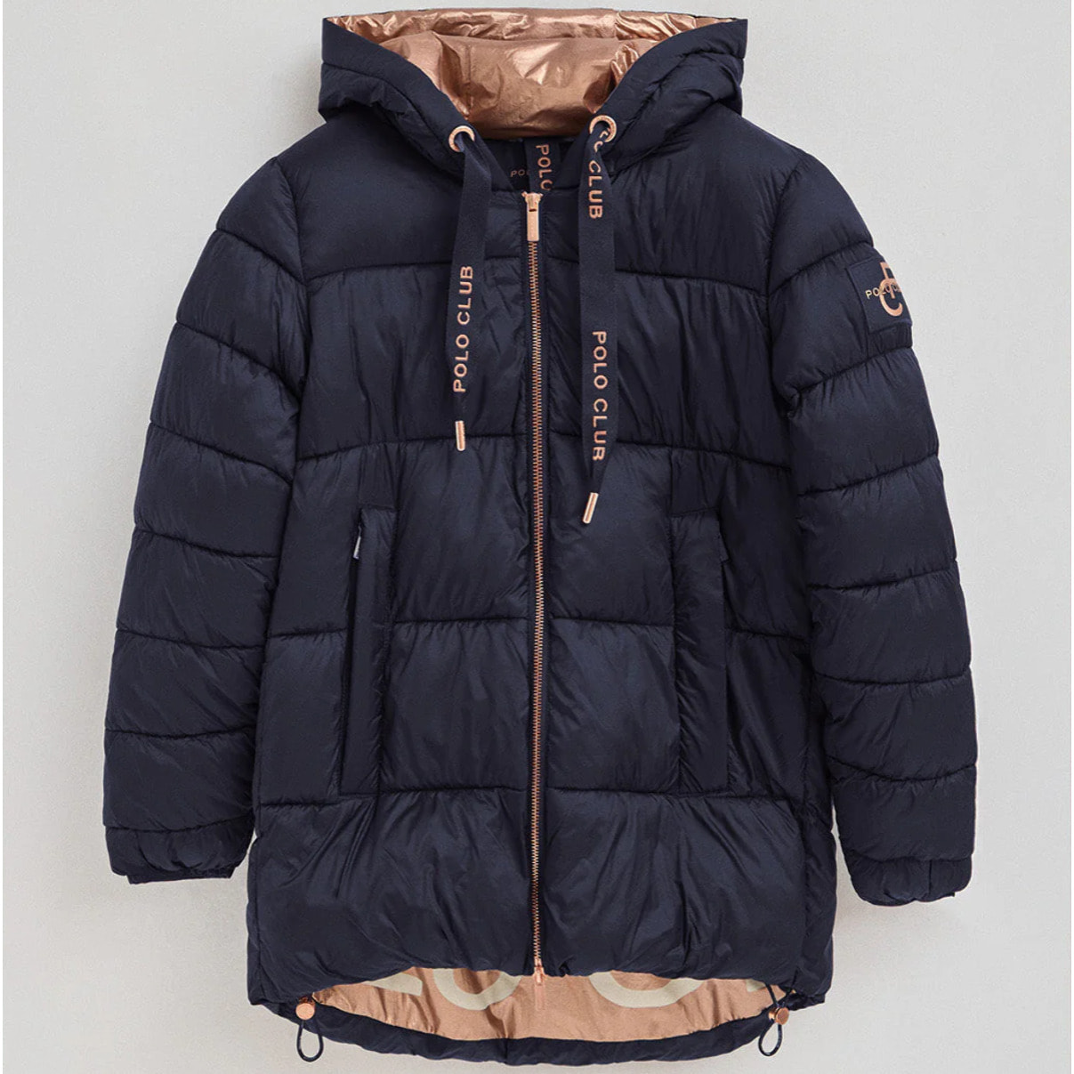 Giubbotto Ingrid blu marino con logo Polo Club