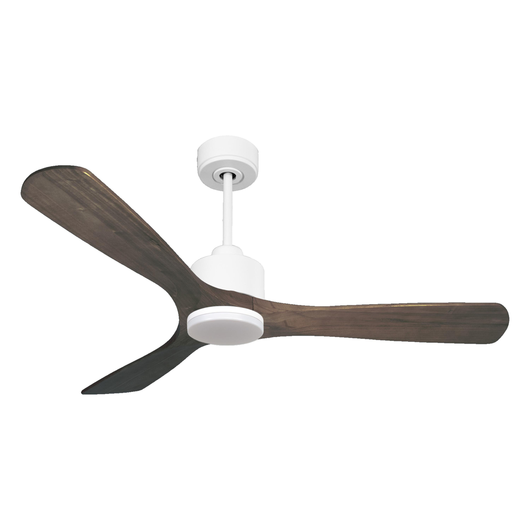 Ventilateur de plafond Réversible  Thermostat Dimmable Wifi Moteur à courant continu Toits en pente Télécommande Lumière à trois tons Hypersilence Mémoire