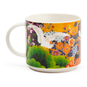 Set de 4 Tasses à Thé Excelsa – Kimono, New Bone China Multicolore