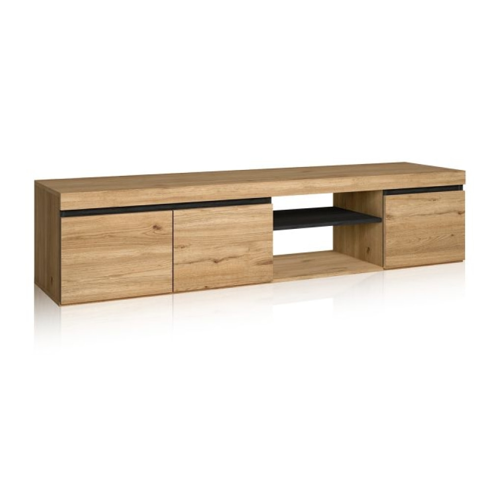 Mueble TV Ebos 160 Roble Nude - Ceniza