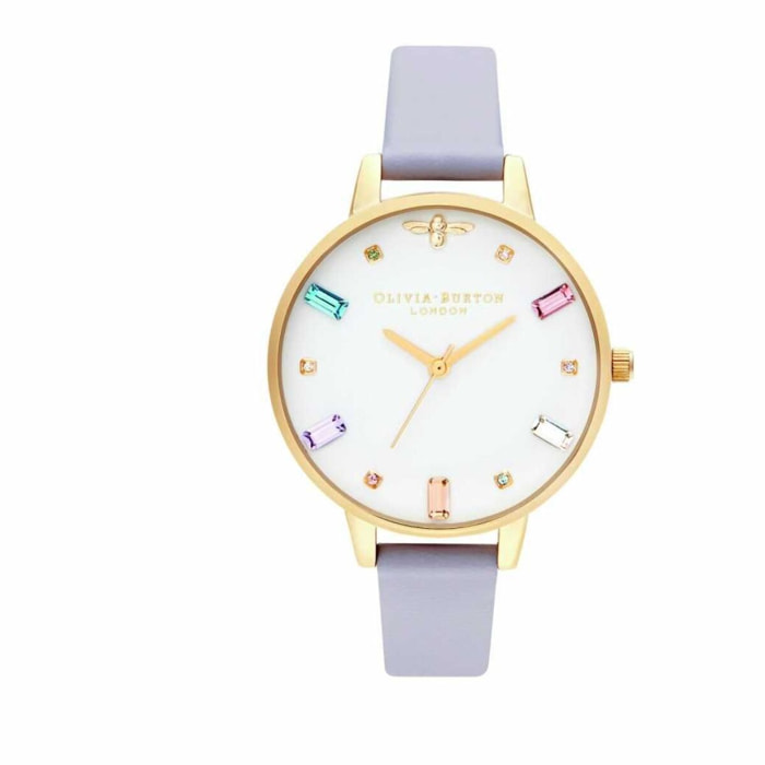 Reloj Olivia Burton OB16RB11 Mujer Analogico Cuarzo con Correa de Cuero