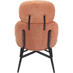 Fauteuil Elodie orange Kare Design