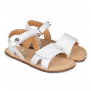 SANDALIA BAREFOOT PIEL CHETTO ESTILO CLÁSICO BLANCO