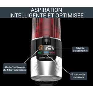 Aspirateur balai ROWENTA X Force Flex 9.60 Kit Animal RH2079WO