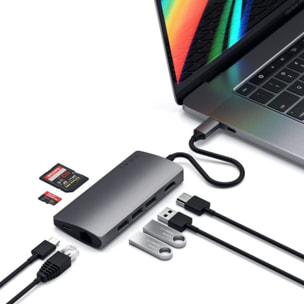 Hub USB C SATECHI USB-C/multiports 8 en 1