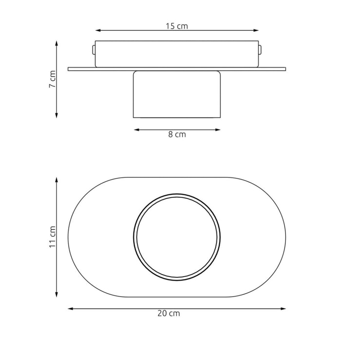 Lampada da soffitto Diaz in acciaio nero e legno