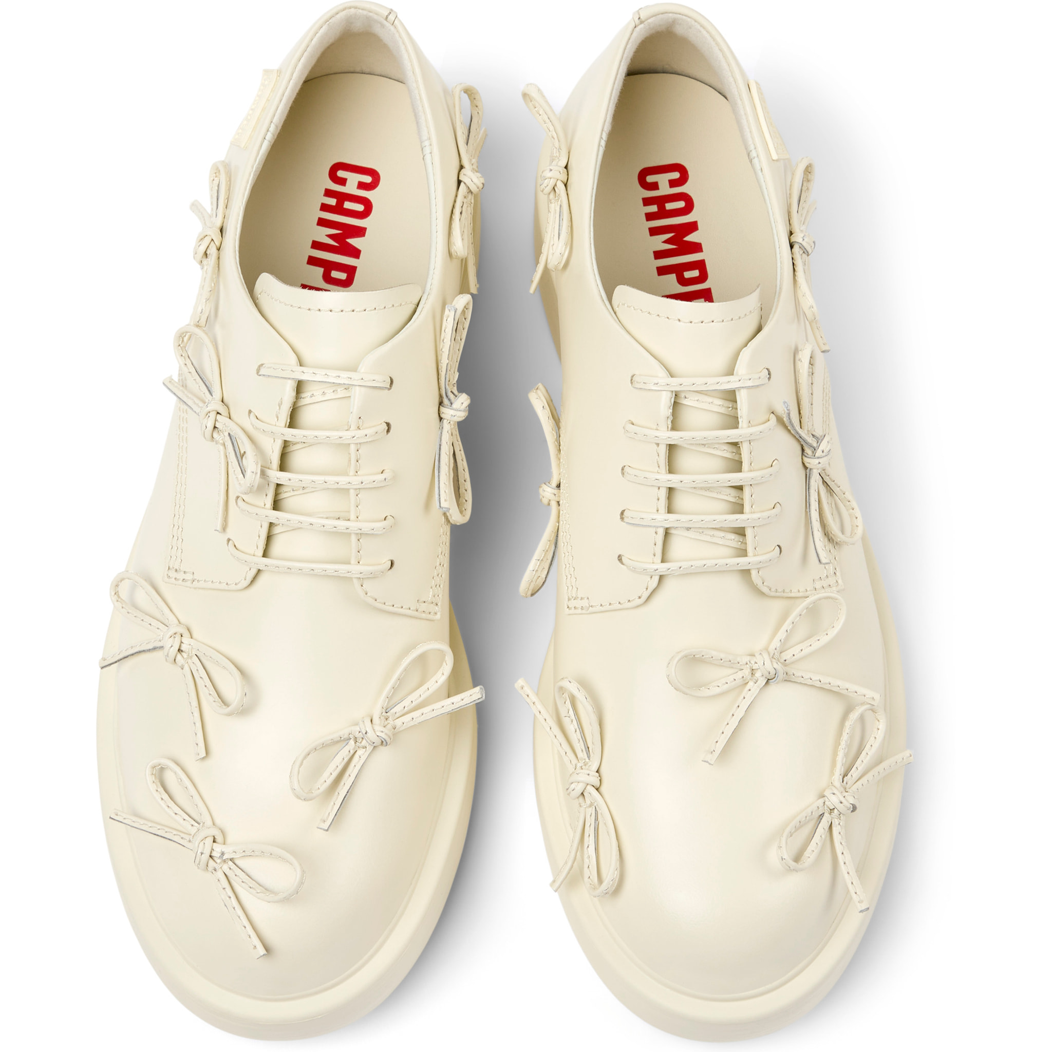 Zapatos de cordones - CAMPER Dean - Blanco - Cuero liso