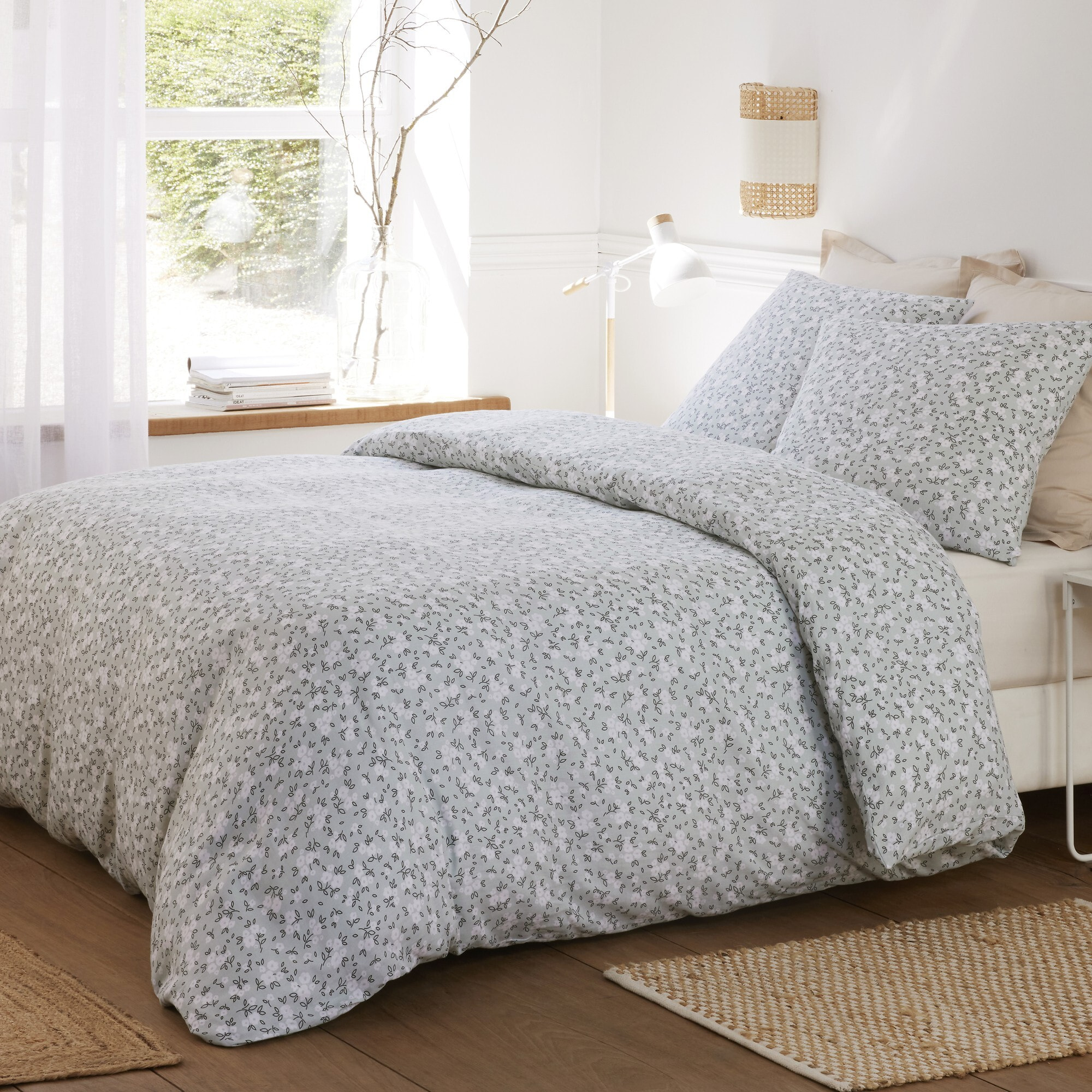 Parure housse de couette coton multicolore