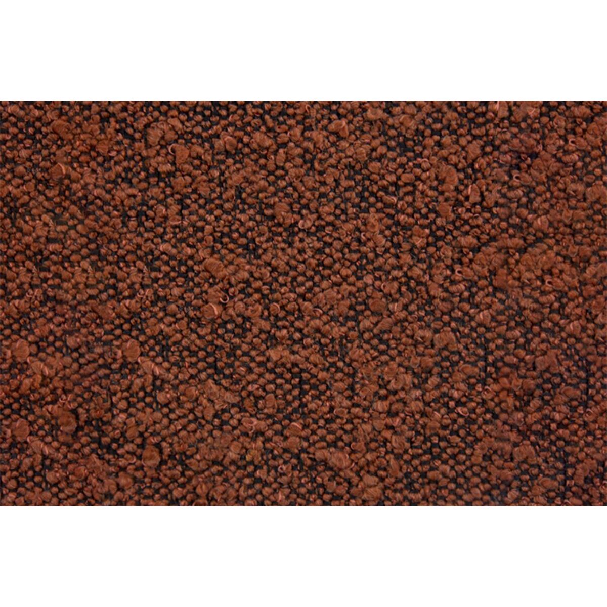 Lit avec sommier et tête de lit à lignes - Tissu bouclette au style tendance - Adapté à tous les matelas, montage rapide - Rangement XXL - Hauteur Totale : 39cm