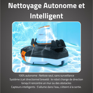 Bestway Robot piscine sans fil AquaRover nettoyage fond plat max 45m² max