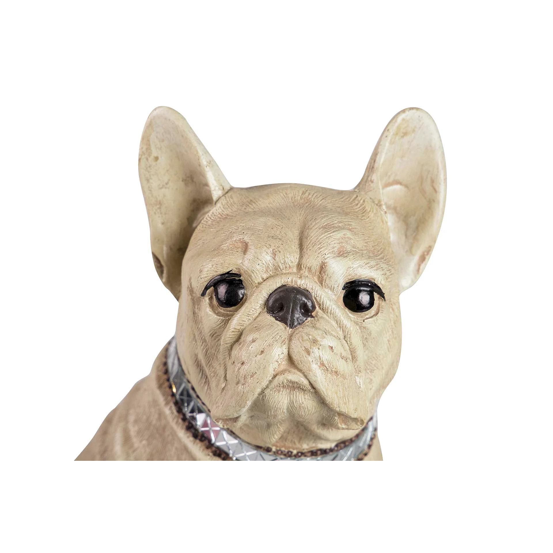 Figura Bulldog Frances Resina Beige 24x16x29 Cm