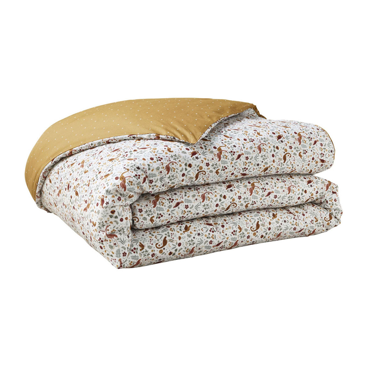 Parure de lit Housse de couette + taies rectangles en coton, PARADE, Multicolore