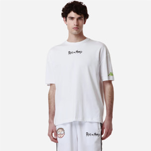 Kappa - Camisetas y tops Hombre Blanco - Authentic Marel Warner Bros