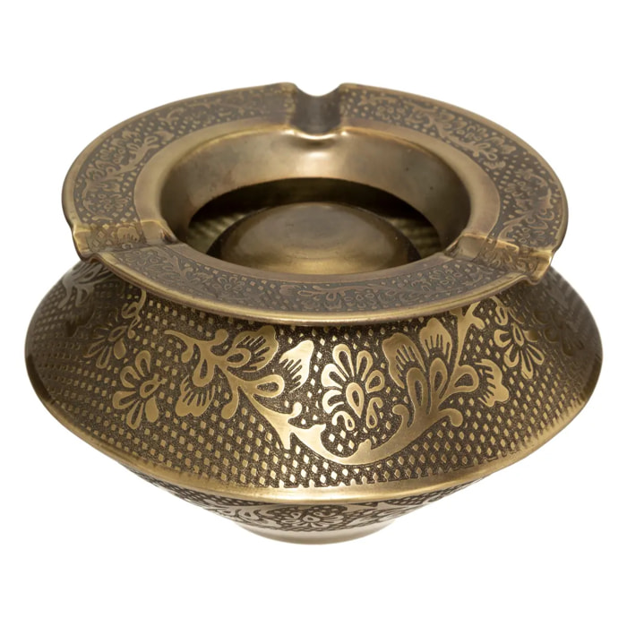 Cendrier "Oasis" doré D12cm