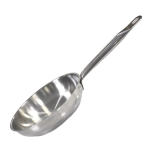 Poêle à frire 24 cm en inox 18/10 sans revêtement de 1,7 litres Elo Profi Therm