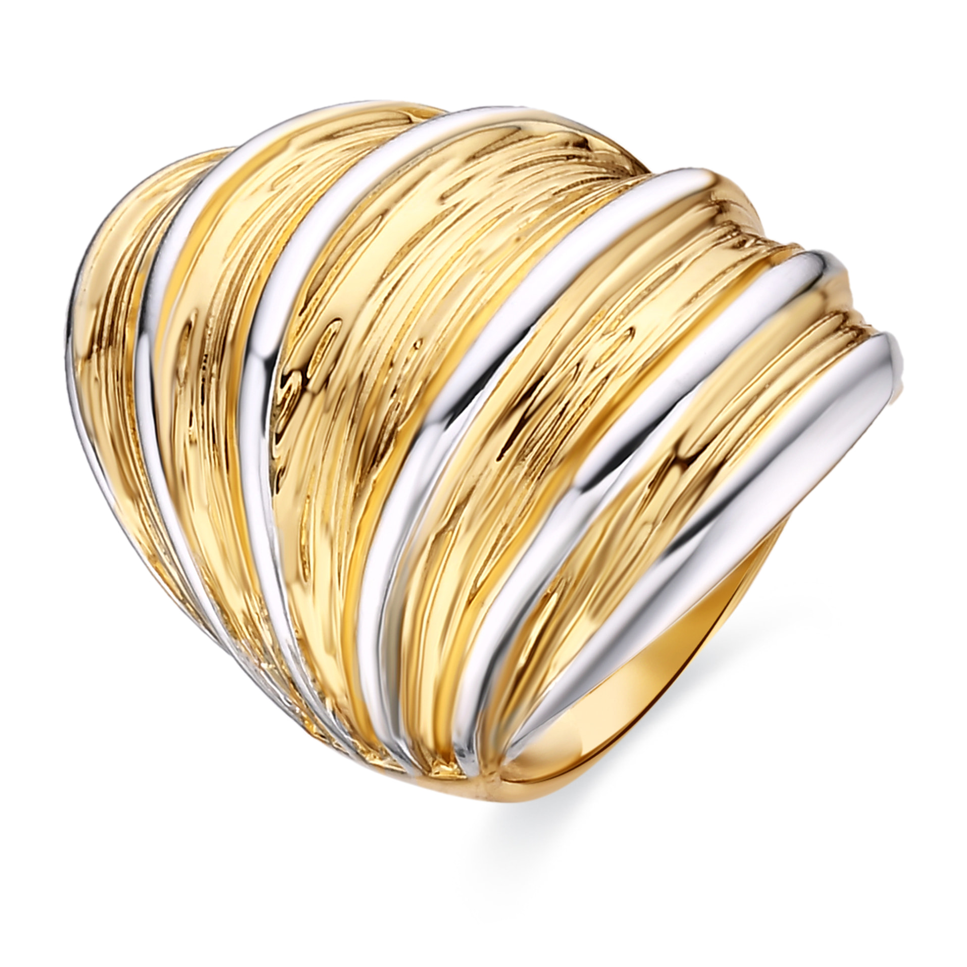 Anillo Brakya acabado oro amarillo 18k