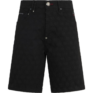 PHILIPP PLEIN Formentera Fit Shorts Embroidery Monogram