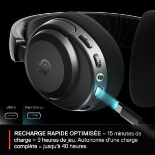 Casque gamer STEELSERIES Arctis Nova 3PW Noir