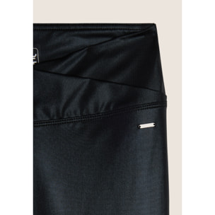 Leggings Vita Regular 7/8 in Jersey Coated Wet Effect