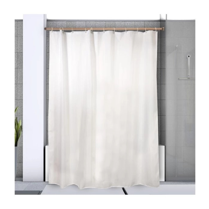 Barre tringle pour rideau de douche ou baignoire extensible sans perçage en Alu KRETA 125-220cm Cuivré Spirella