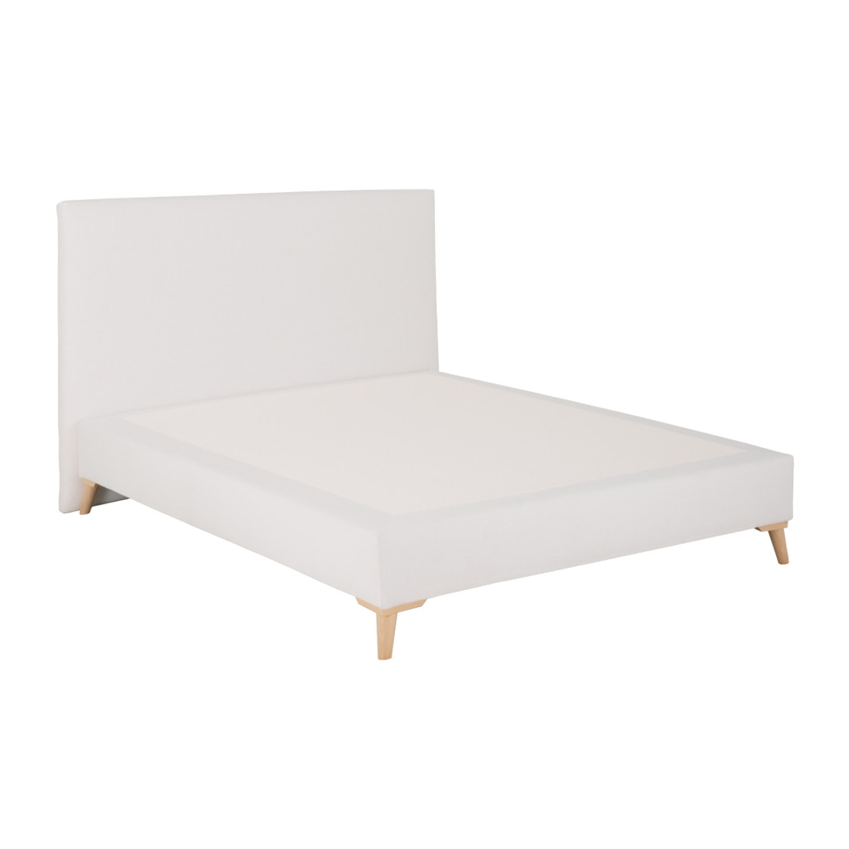Lit rembourré en lin blanc pour les matelas en différentes tailles