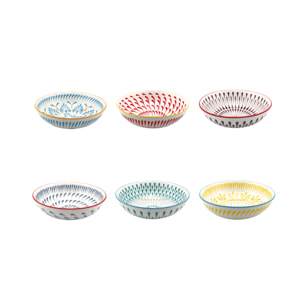 Lot de 6 assiettes creuses, KYOTO