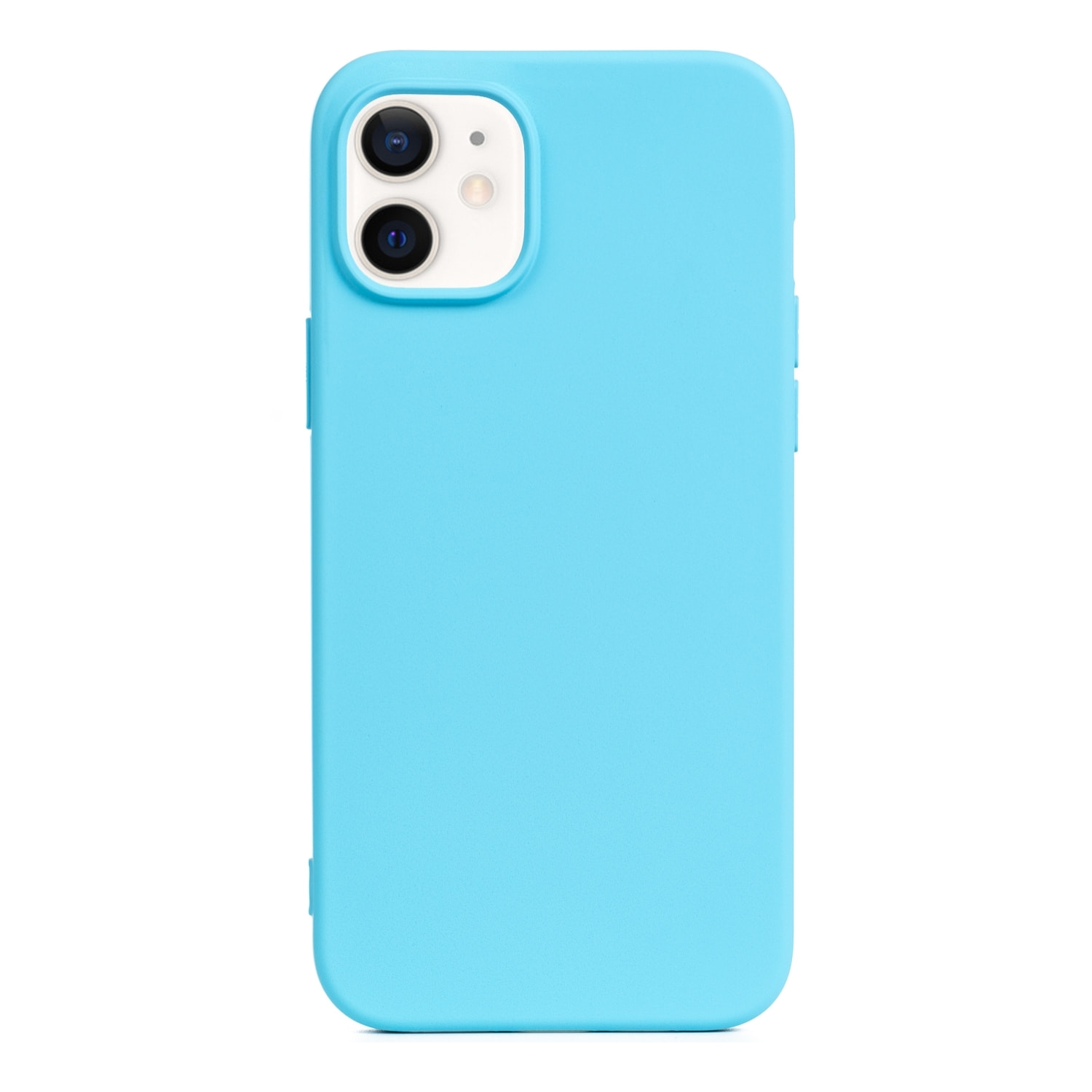 DAM Custodia in silicone  Essential per iPhone 12 / 12 Pro. Interno morbido e vellutato. 7,43x1,02x14,95 cm. Colore blu