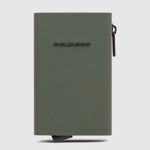Piquadro Portafoglio compatto con portacarte automatico, porta monete e protezione RFID