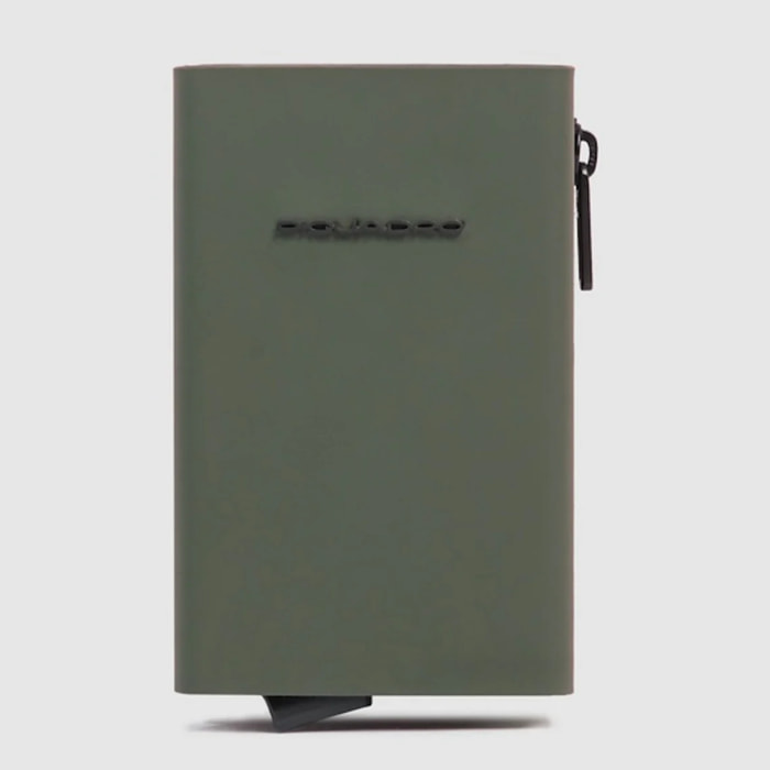 Piquadro Portafoglio compatto con portacarte automatico, porta monete e protezione RFID