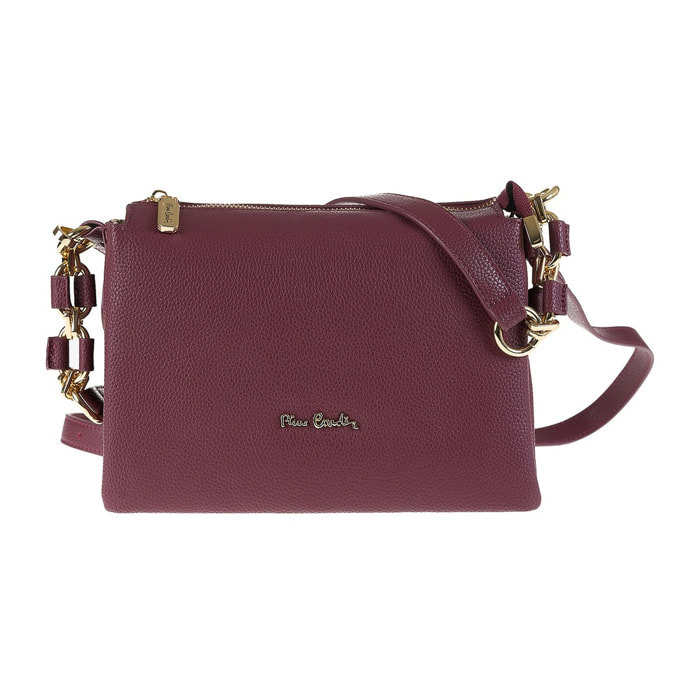 Borsa a spalla da donna Made in Italy - Modello Brunilde Lux - 100% pelle - 24.0 x 18.5 x 12.0 cm