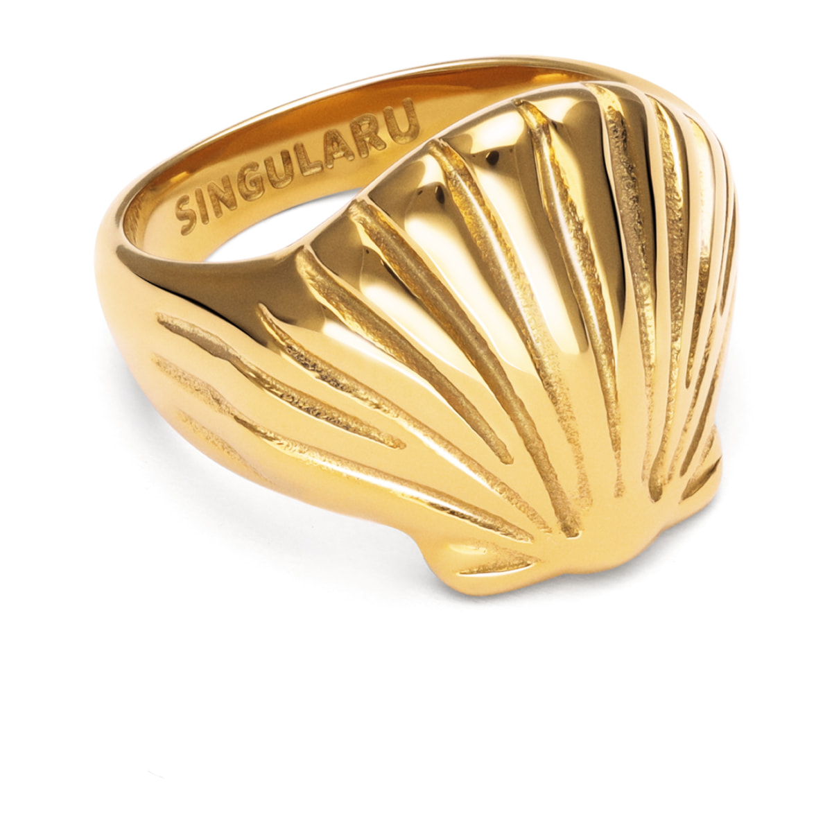 Anillo Shelly Acero Baño Oro