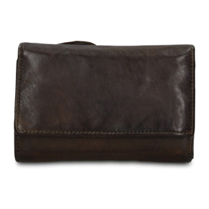 Portafoglio uomo in vera pelle - Modello Boreal - Casual - 14.0 x 9.0 x 4.5 cm